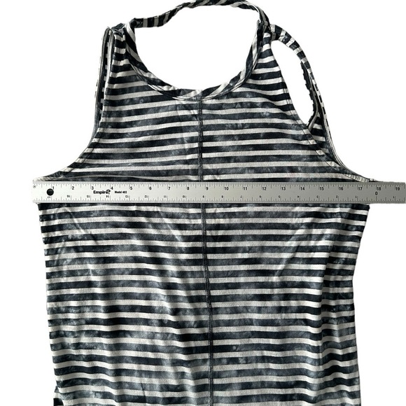 Vans long back cutout tank top striped gray tie-dye Medium - Picture 3 of 9
